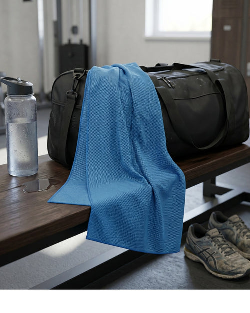 Heare Cooling Workout Towel Blue 36 x 12 in