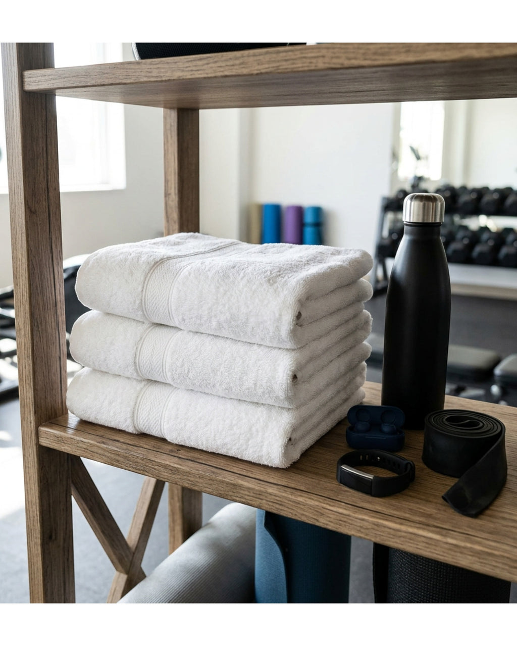 Heare Fitness Hand Towel White 14 x 28 in 3 Pack