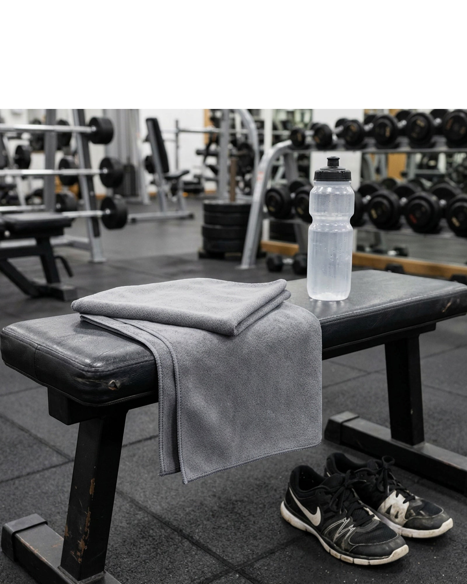 Heare Microfiber Sports Towel Gray 40 x 20 in