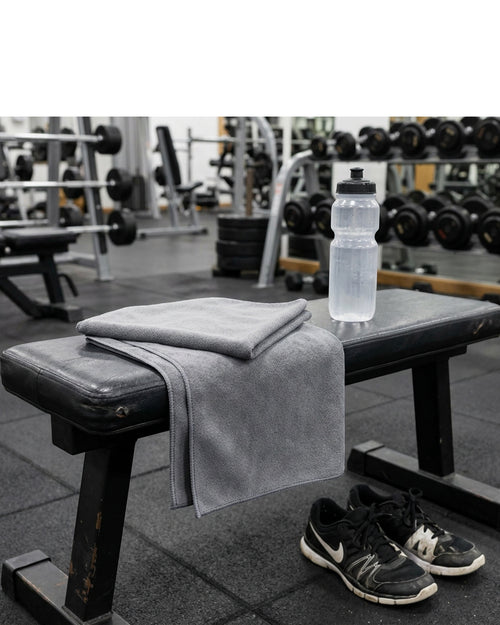 Heare Microfiber Sports Towel Gray 40 x 20 in